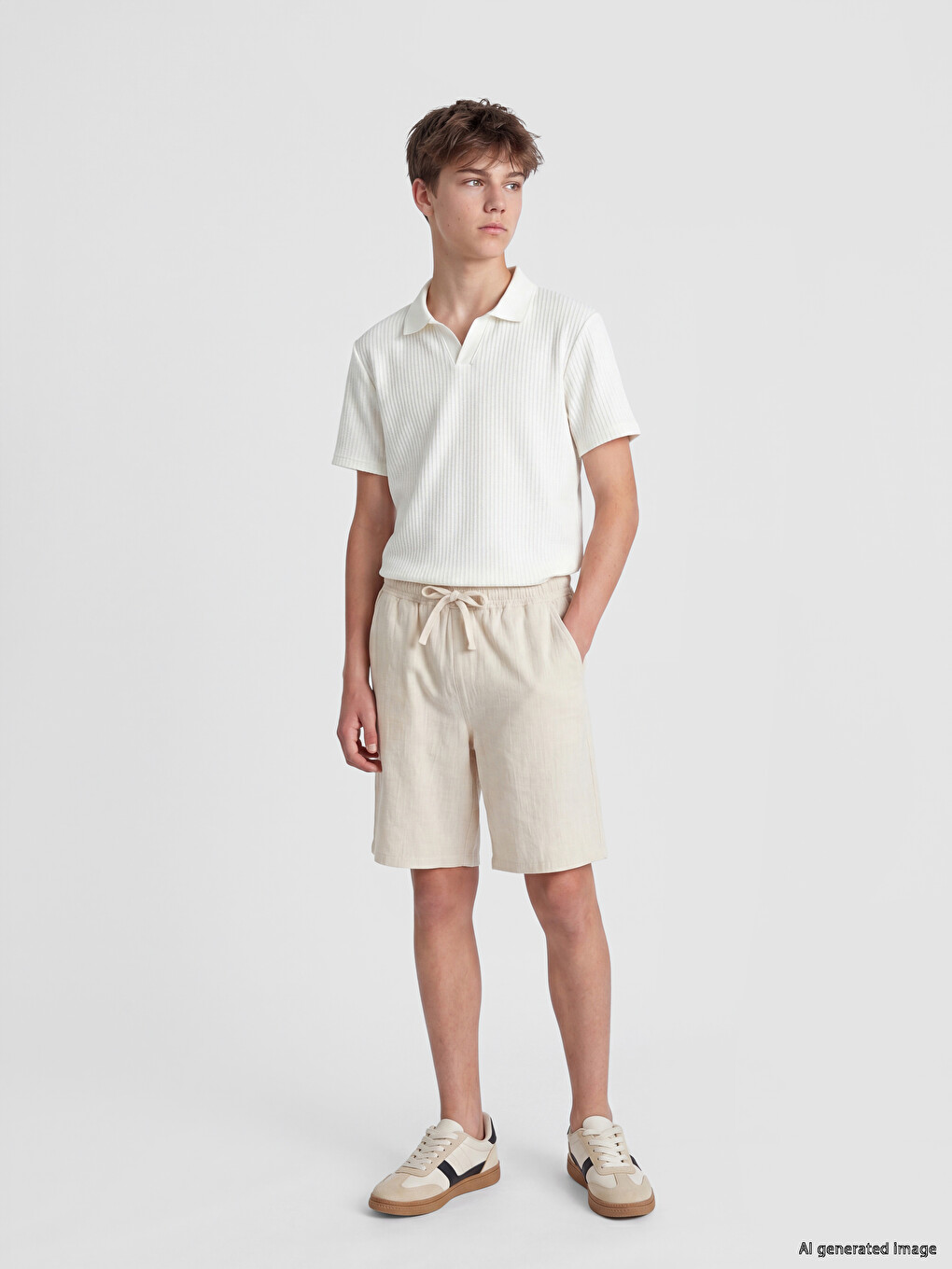 Elastic Waist Boys' Muslin Shorts