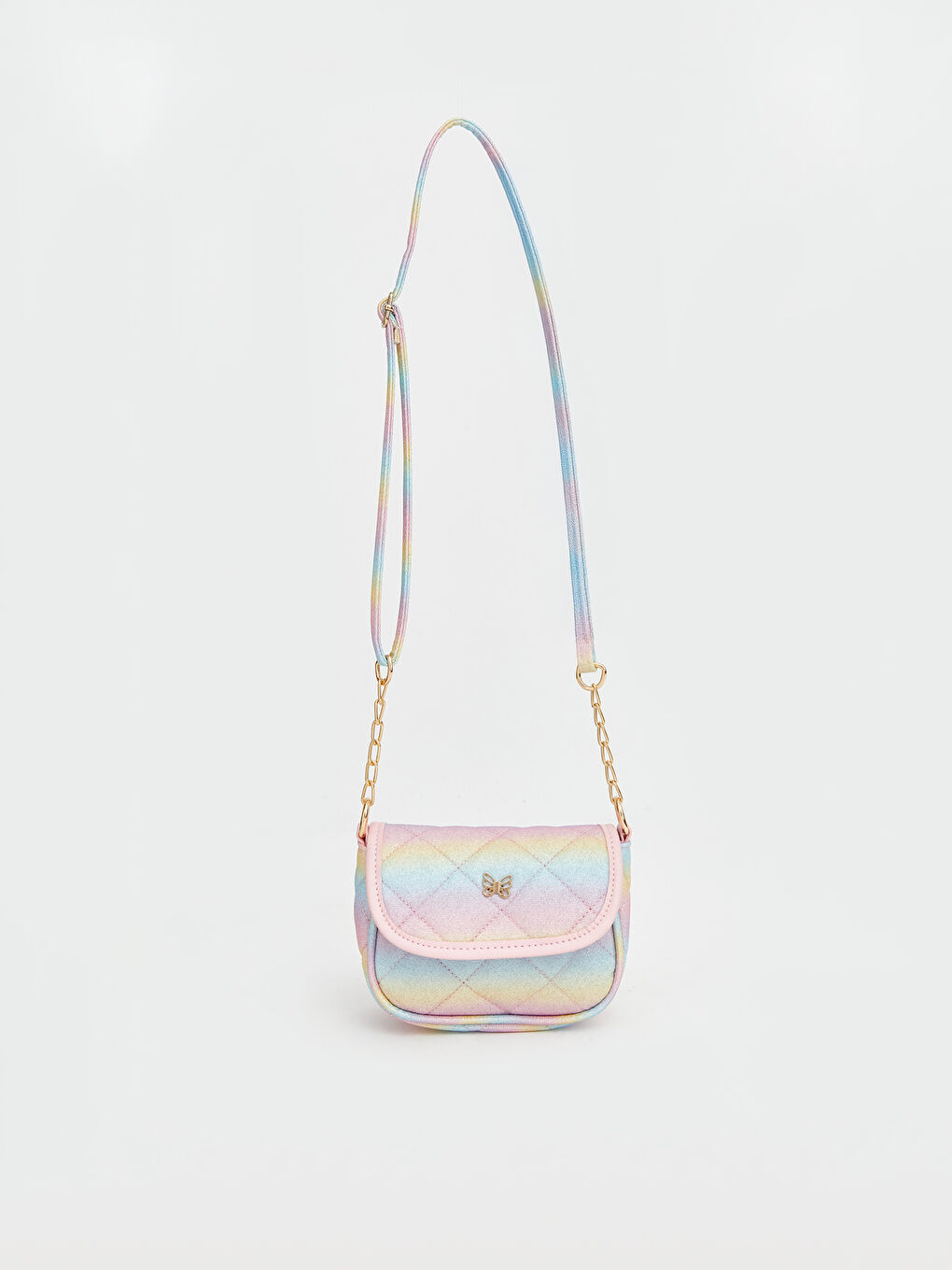 Karışık Deri Görünümlü Kız Çocuk Omuz Çantası