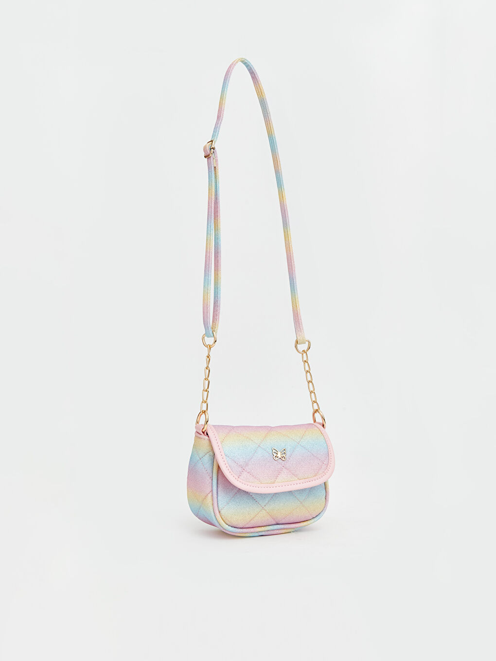 Karışık Deri Görünümlü Kız Çocuk Omuz Çantası-1