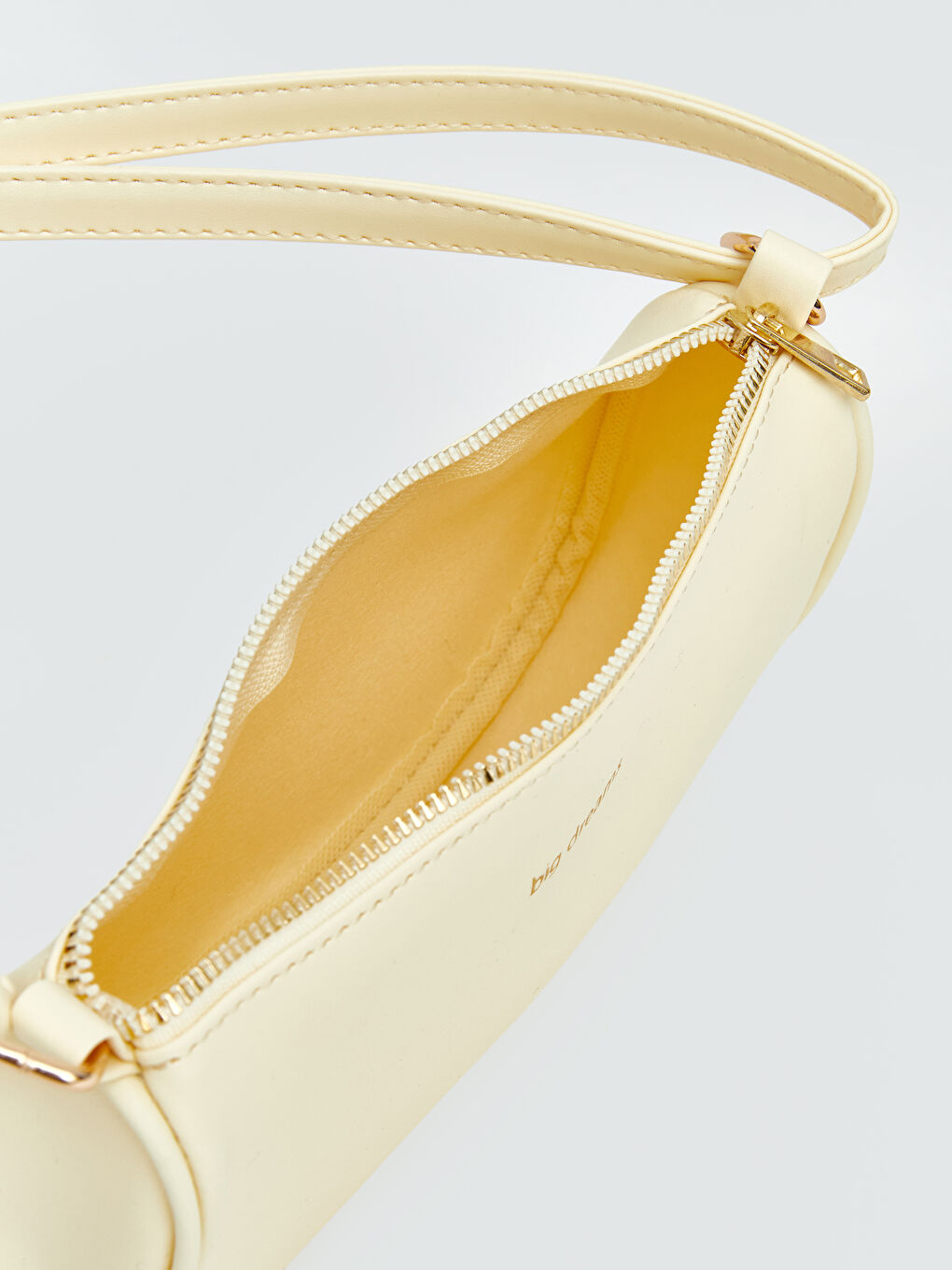 Sarı Deri Görünümlü Kız Çocuk Omuz Çantası-3