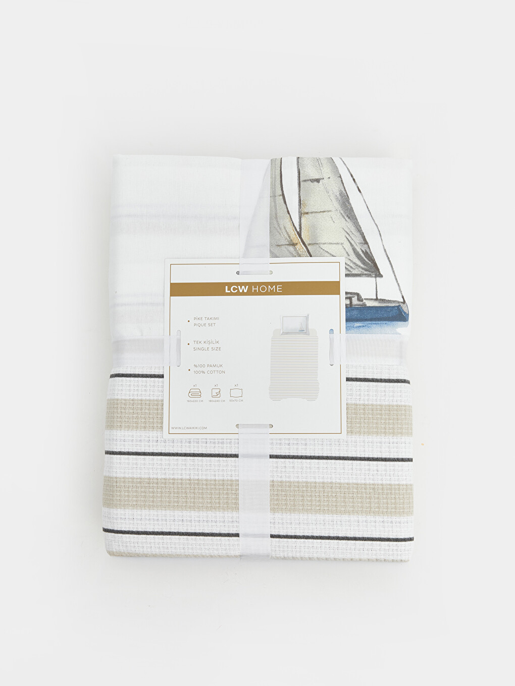 Patterned Single Pique Set