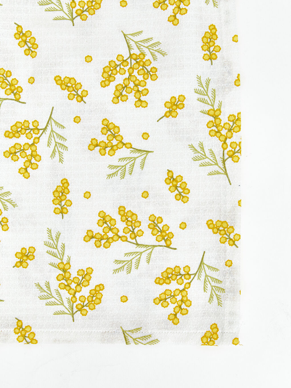 Sarı Çiçekli Pamuklu Çift Kişilik Pike Takımı-12