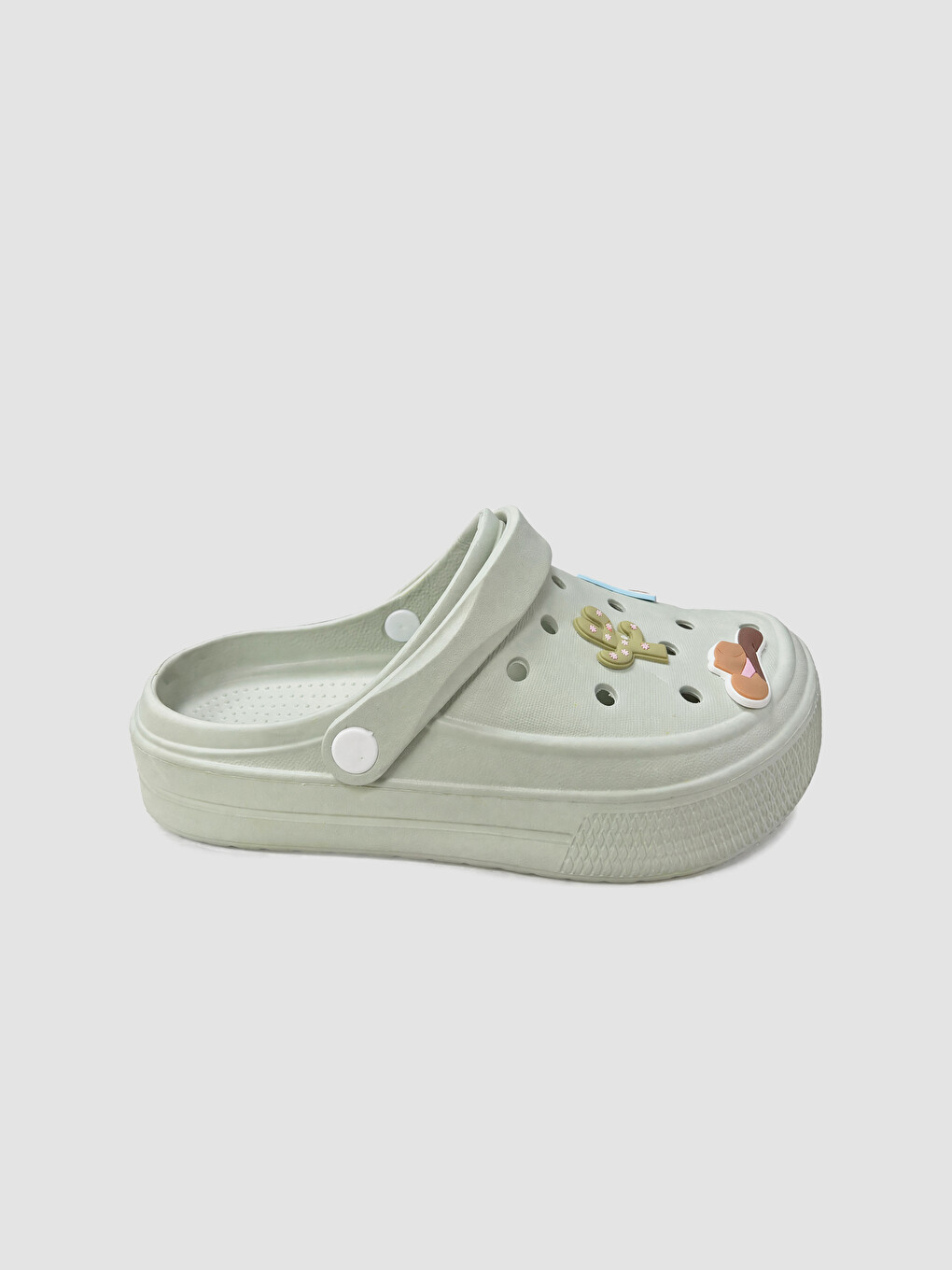 Woman Green Clogs-1