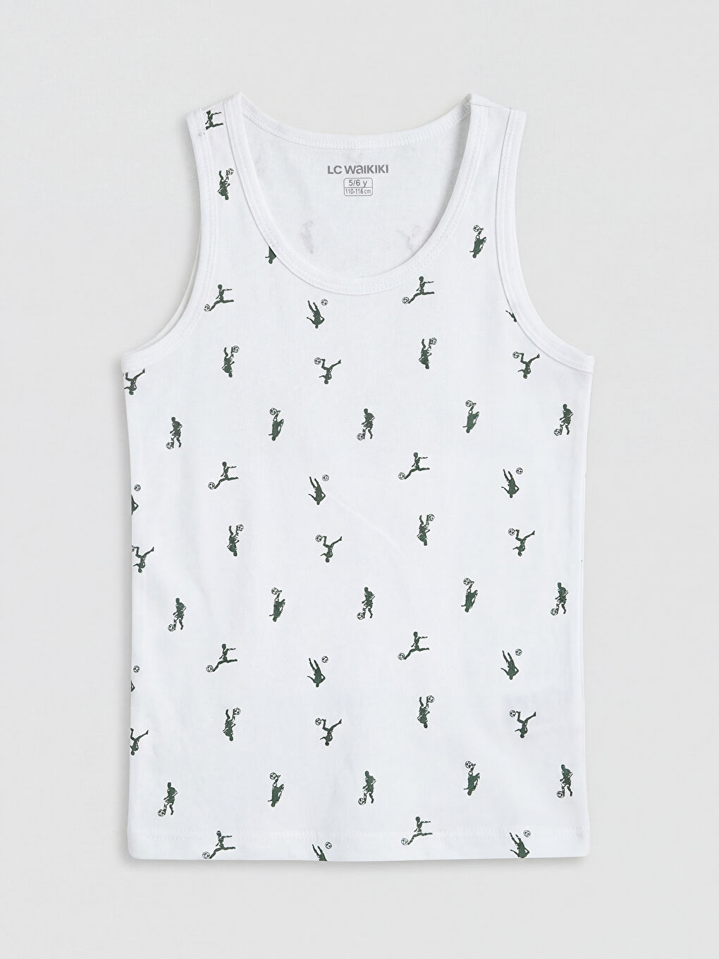 Beyaz Bisiklet Yaka Erkek Çocuk Atlet 2'li-2