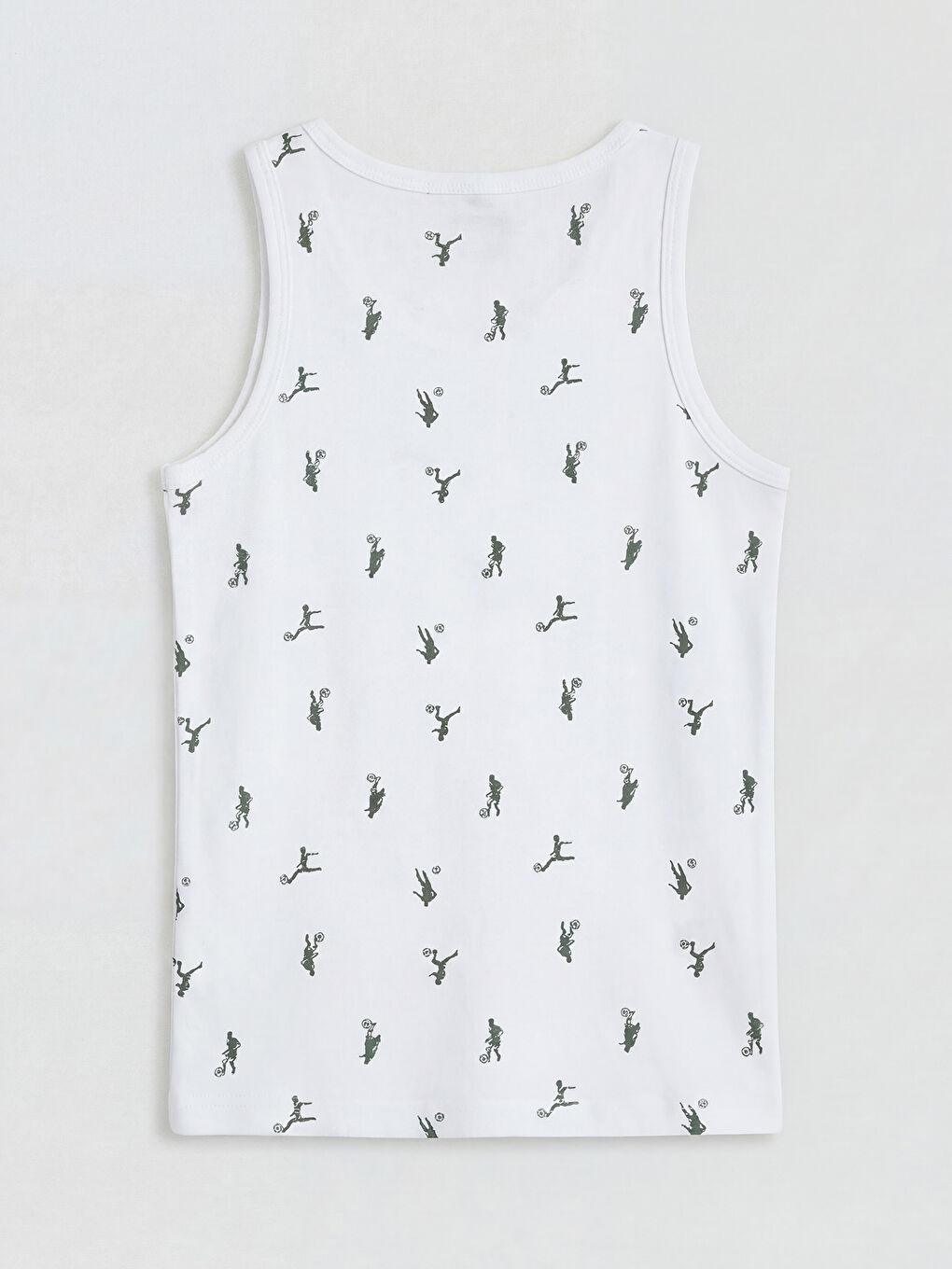 Beyaz Bisiklet Yaka Erkek Çocuk Atlet 2'li-4