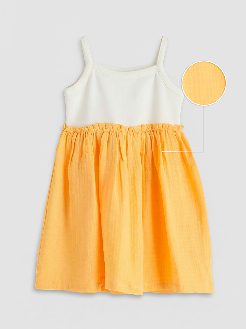 فستان طوبي مصفر فتاة