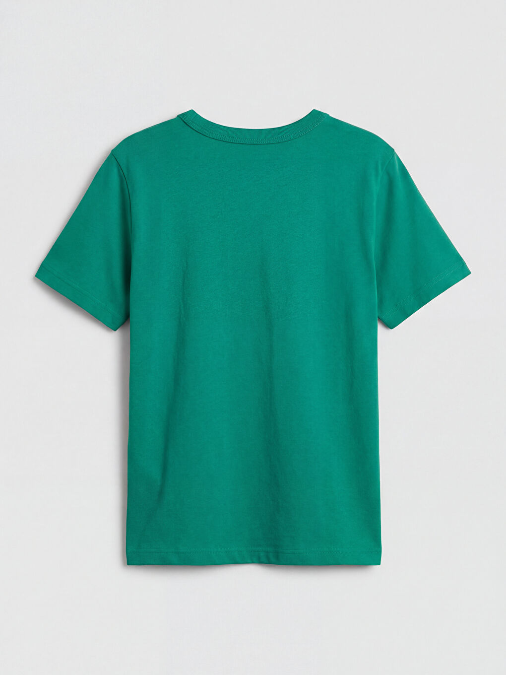 Yeşil Bisiklet Yaka Baskılı Erkek Çocuk Tişört-1