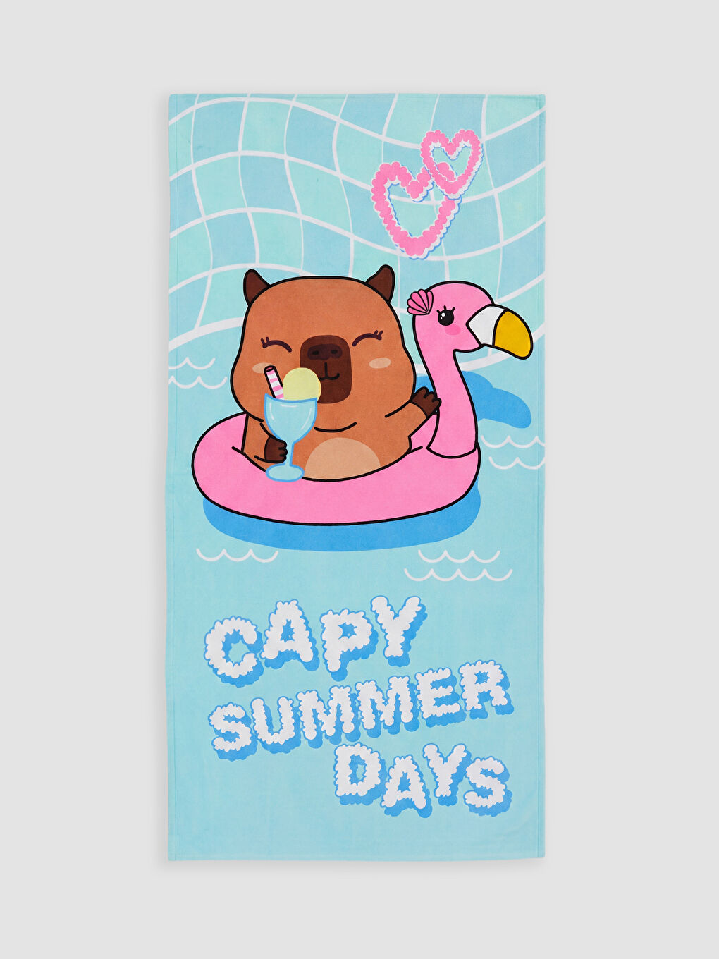 Karışık Pamuklu Kız Çocuk Plaj Havlusu 70x150 cm