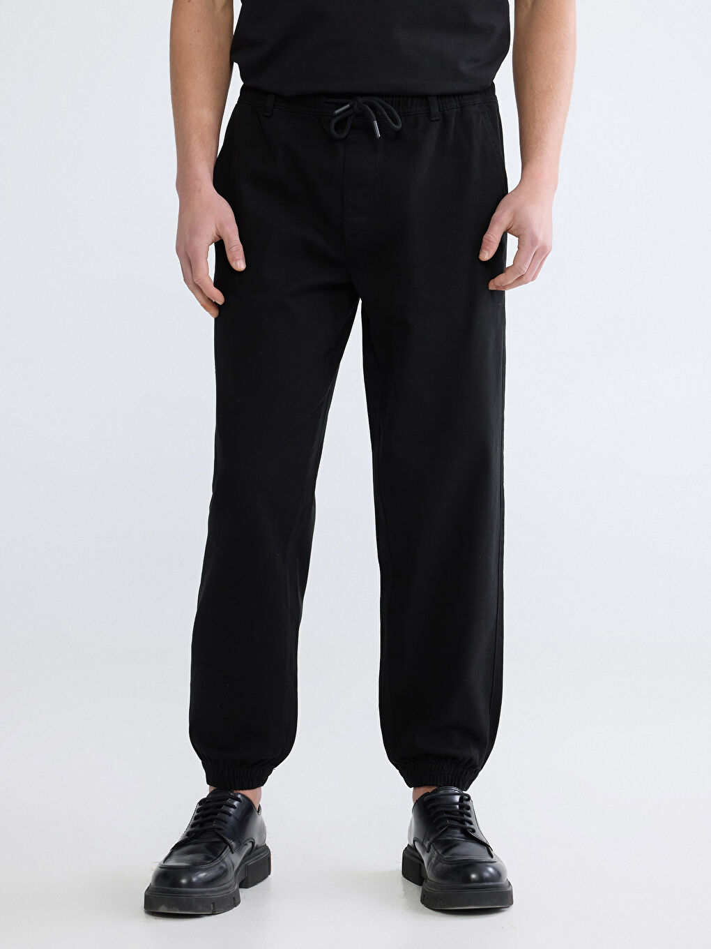 Man BLACK Jogger Trousers-1