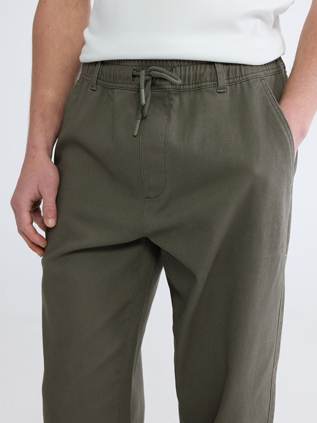 Man KHAKI Jogger Trousers-2