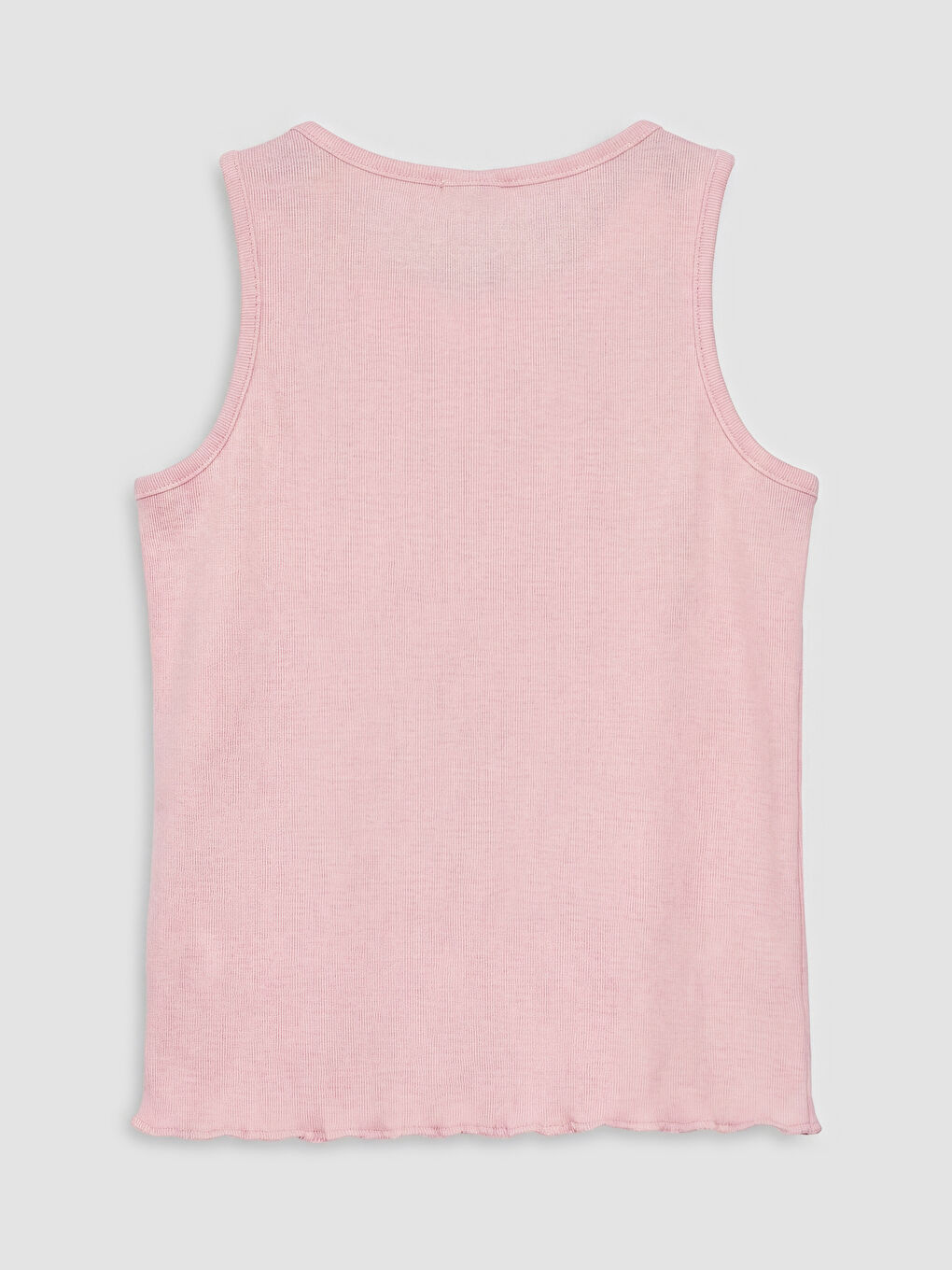Crew Neck Ruffled Girls' Tank Top-1