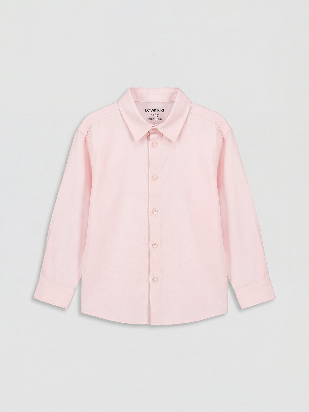 Pembe Erkek Çocuk Uzun Kollu Oxford Gömlek