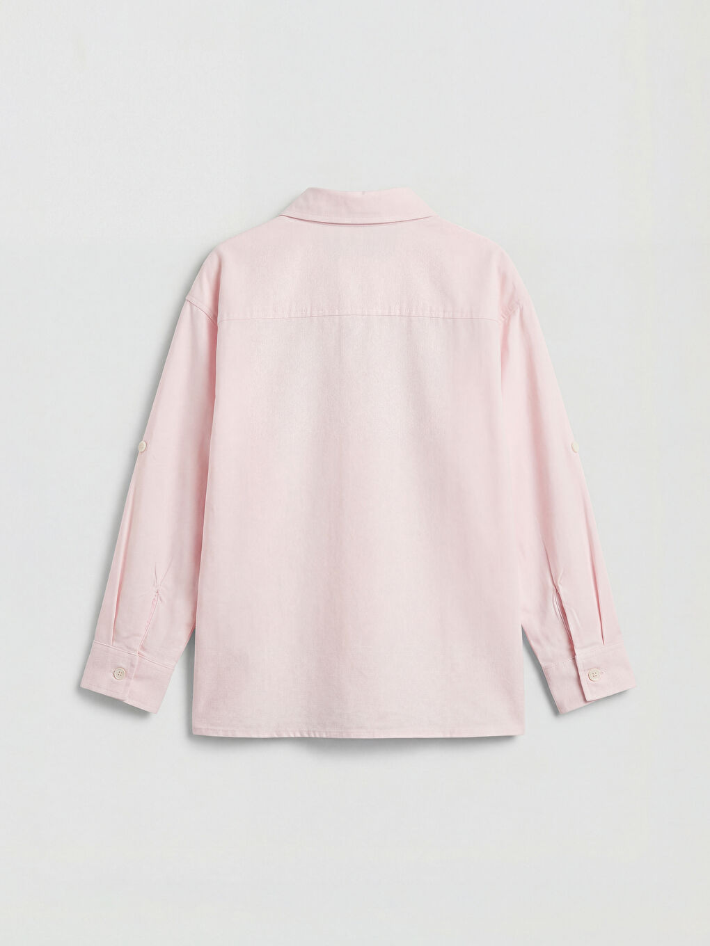 Pembe Erkek Çocuk Uzun Kollu Oxford Gömlek-1