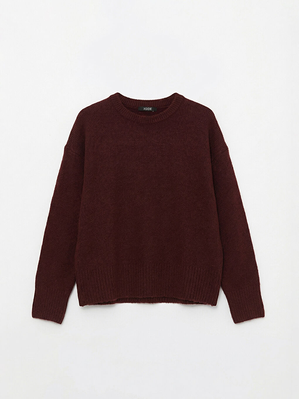 كنزة صوفية بوردو امرأة