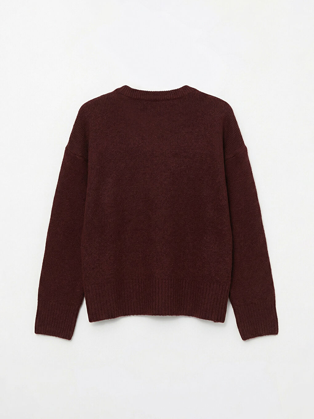 كنزة صوفية بوردو امرأة-1