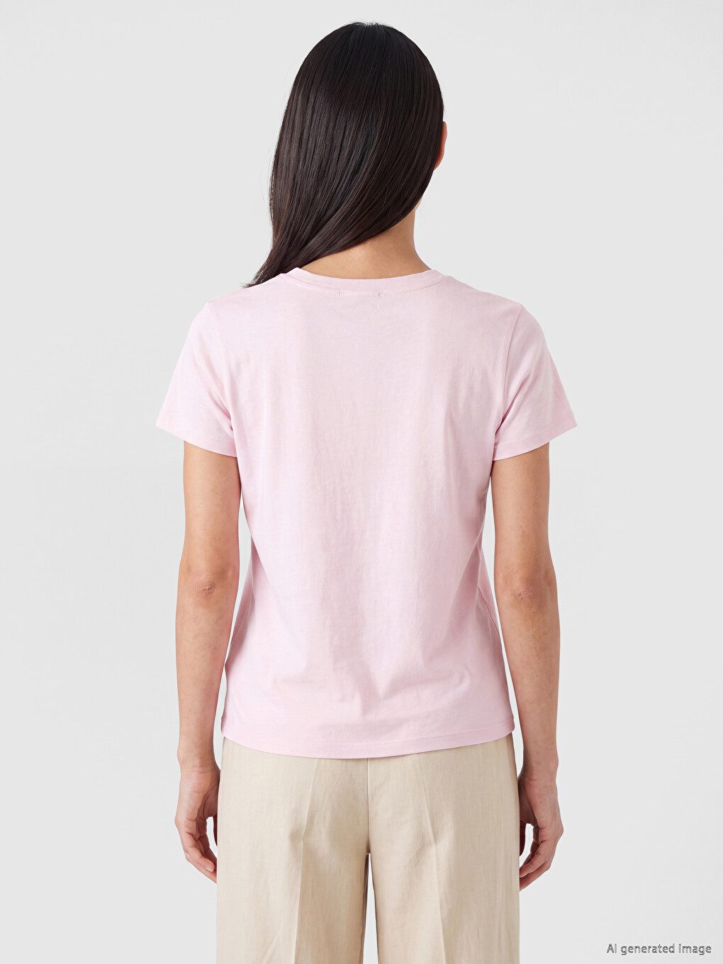 Crew Neck Slim Fit Women's Body-3