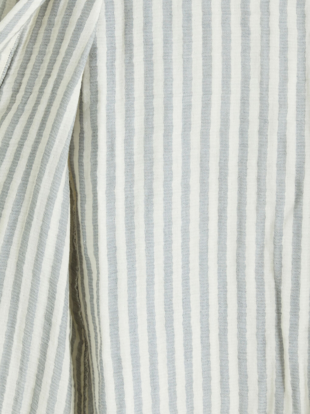 Gri Çizgili Erkek Çocuk Müslin Bornoz-8