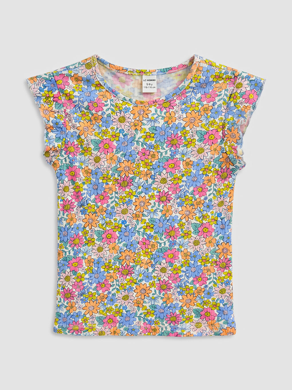 Floral Printed Girls' Tank Top 2 Pack-2