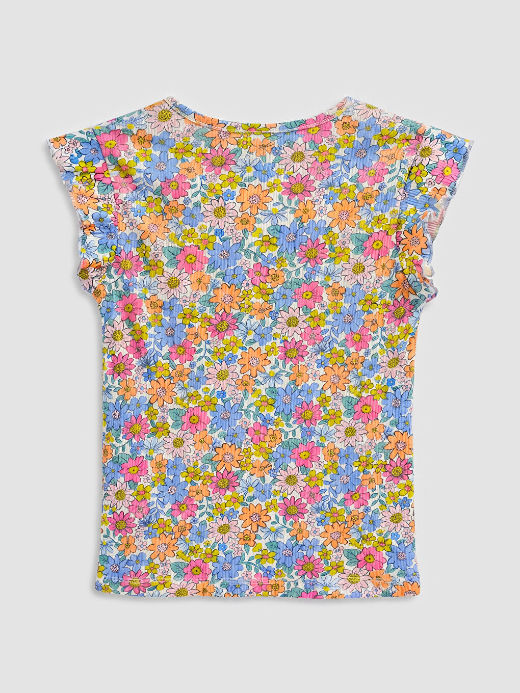 Floral Printed Girls' Tank Top 2 Pack-4