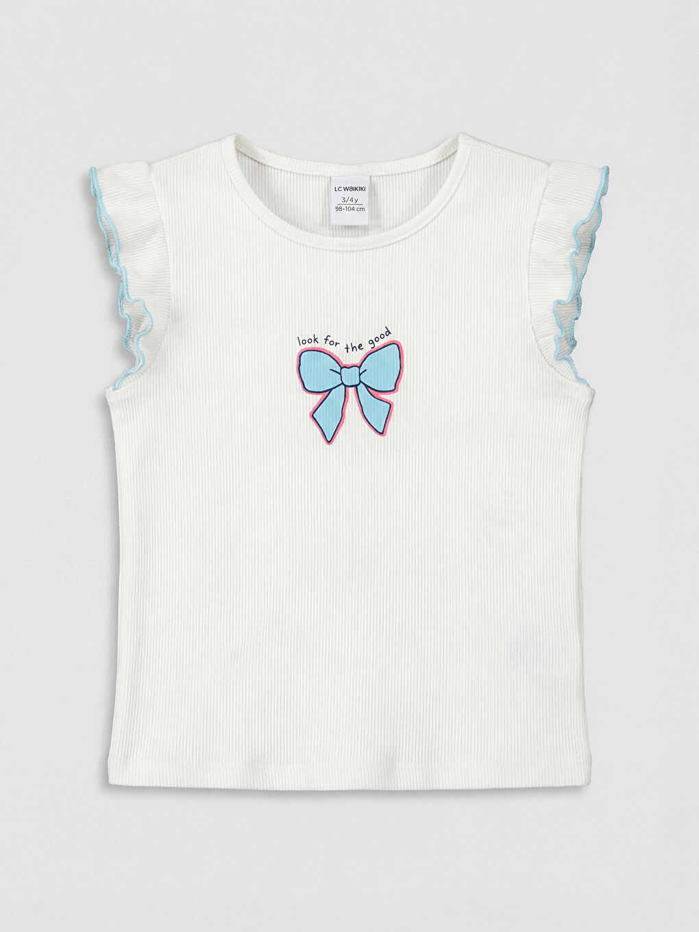 Crew Neck Printed Girls' Tank Top 2 Pack-1