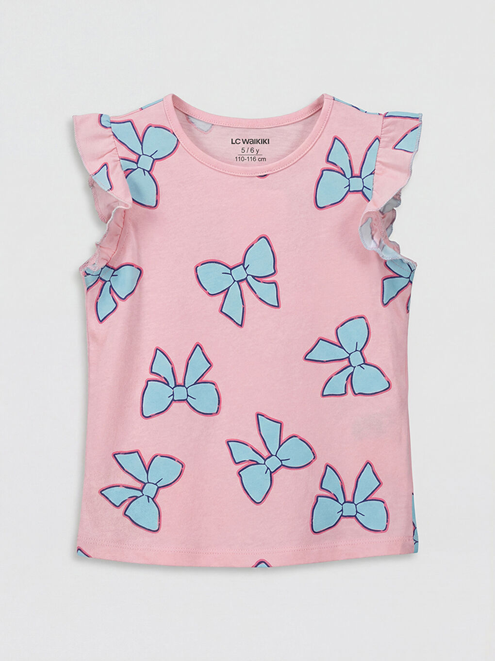 Crew Neck Printed Girls' Tank Top 2 Pack-3