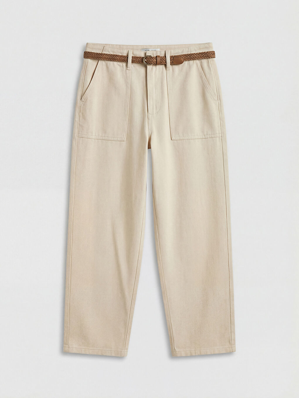 Τζιν Καρότο Fit με Ζώνη για γυναίκες-4