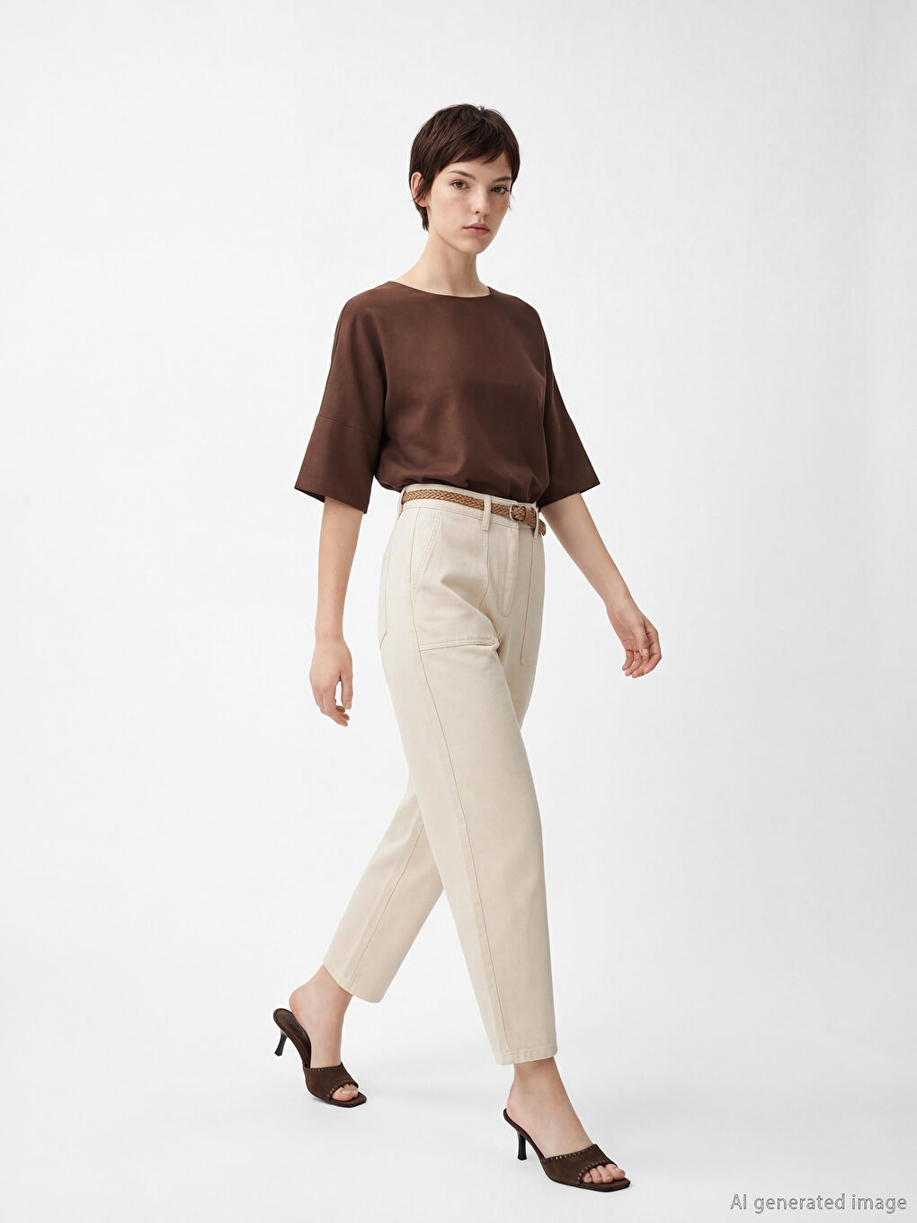 Τζιν Καρότο Fit με Ζώνη για γυναίκες