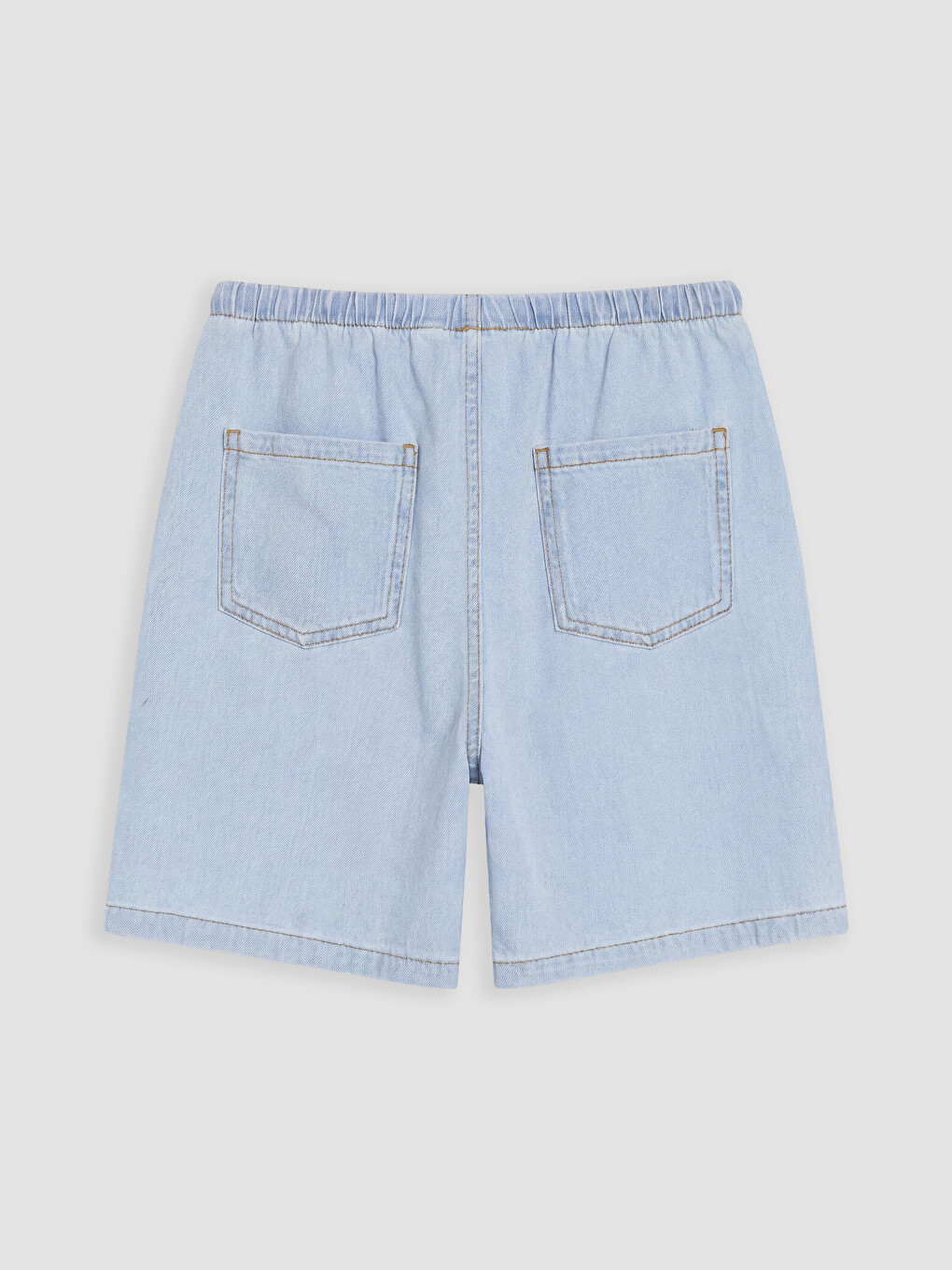 Girl Blue Denim Shorts-1