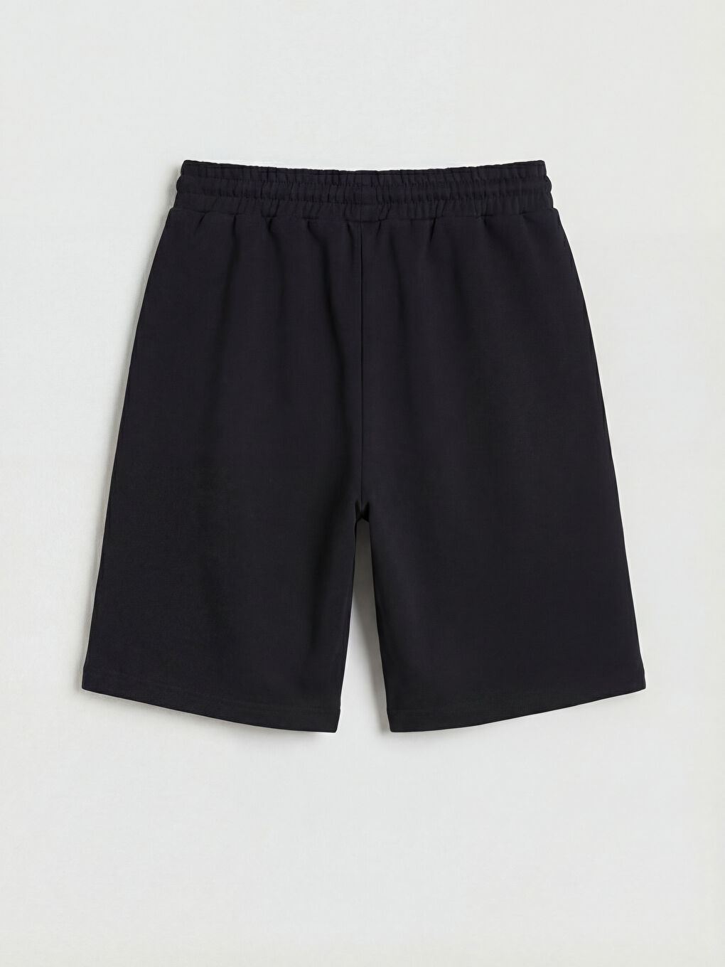 Siyah Beli Lastikli Erkek Çocuk Şort-1