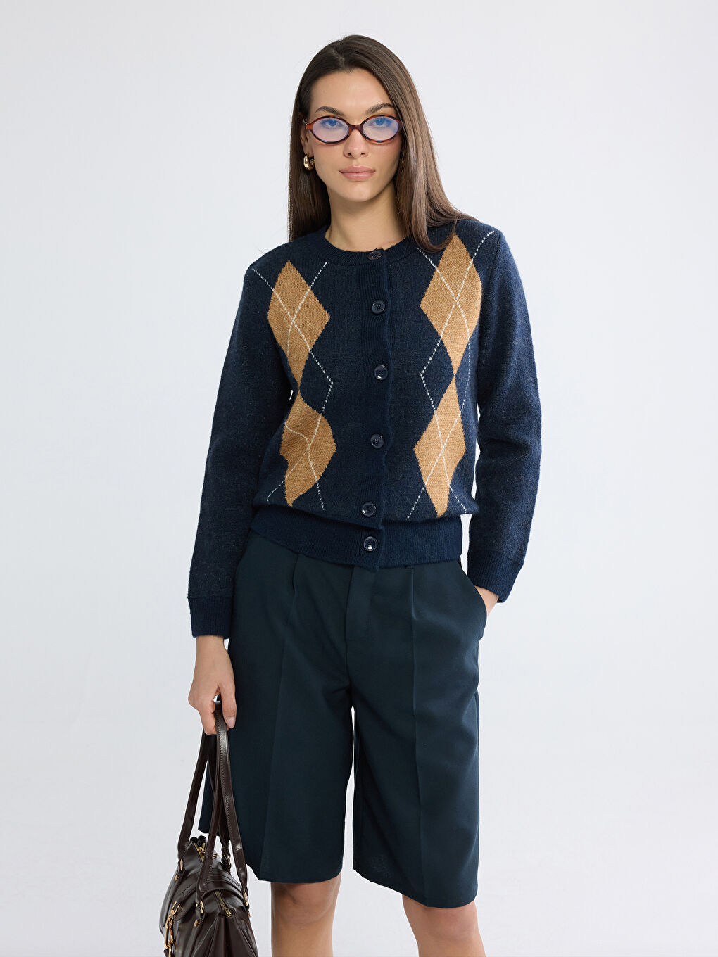 Әйелдер көк Кардиган