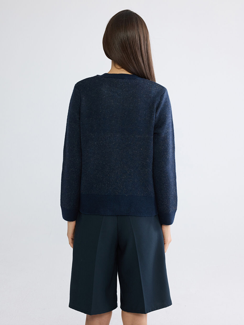 Әйелдер көк Кардиган-3