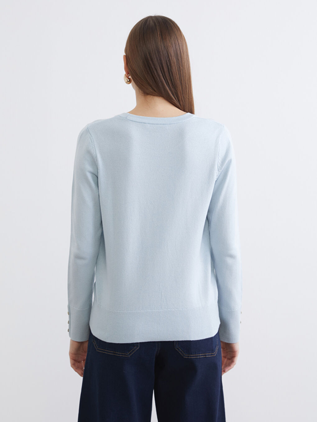 Mavi Bisiklet Yaka Kadın Triko Kazak-3