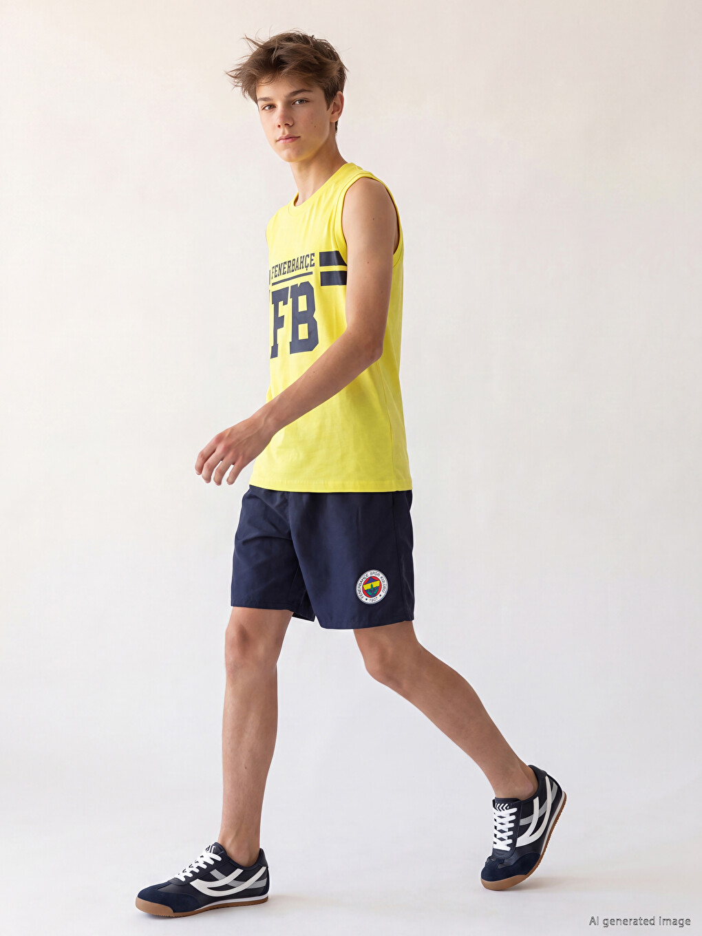 Șorturi De Înot Pentru Băieți Cu Imprimeu Fenerbahçe