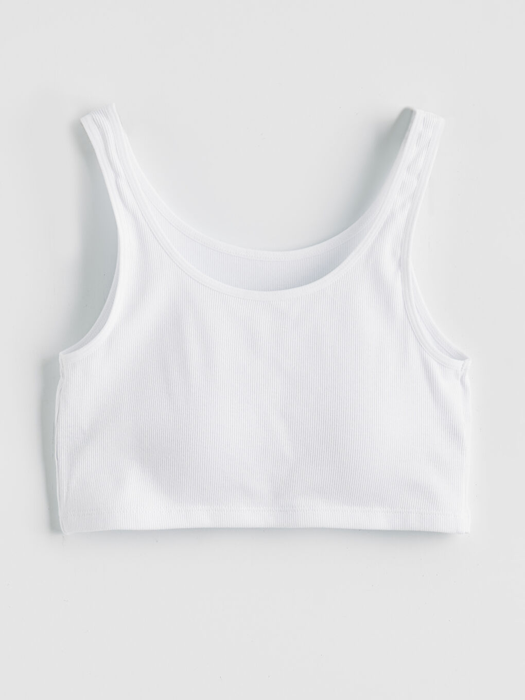 Beyaz U Yaka Kız Çocuk Büstiyer