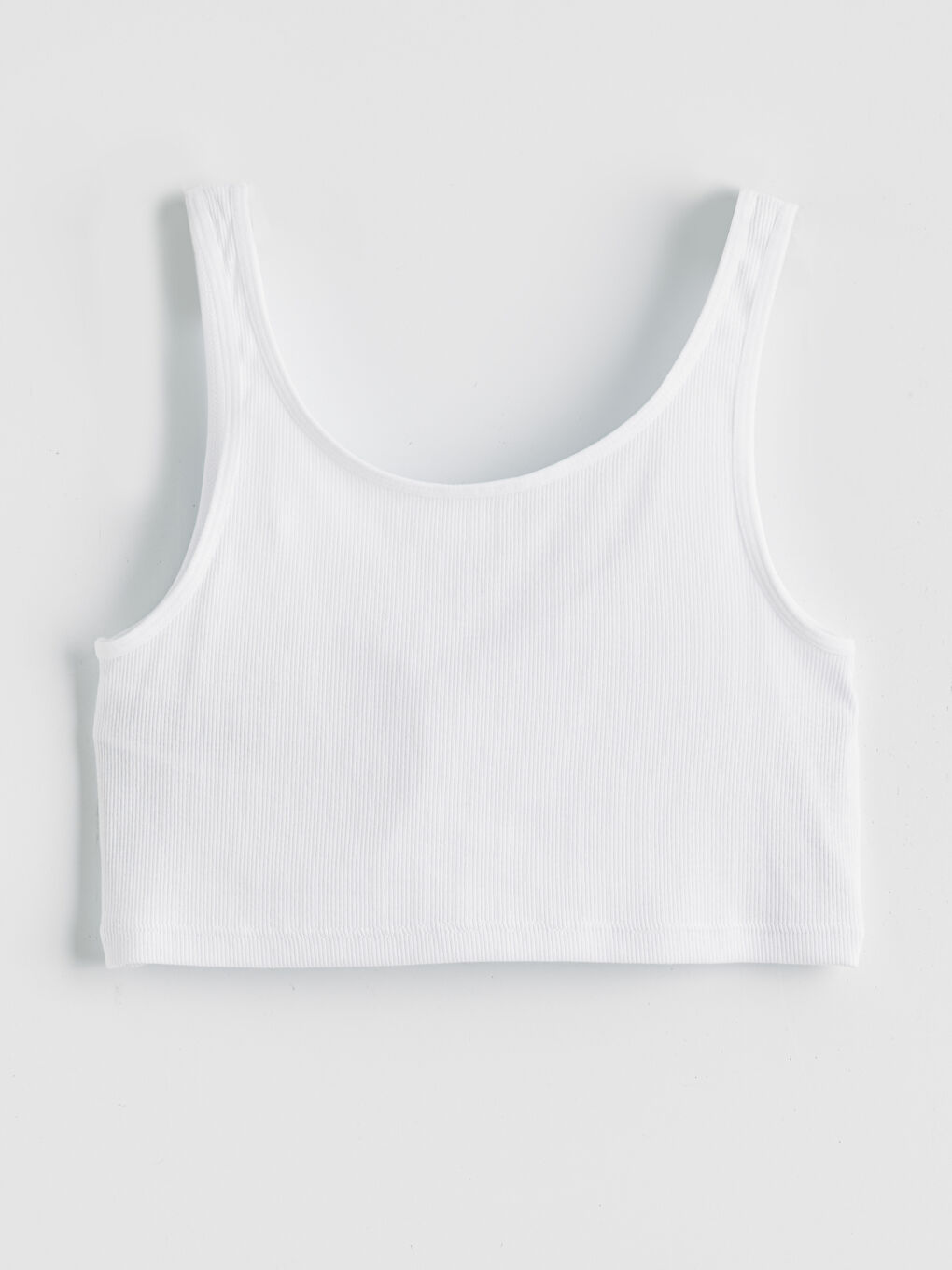 Beyaz U Yaka Kız Çocuk Büstiyer-1