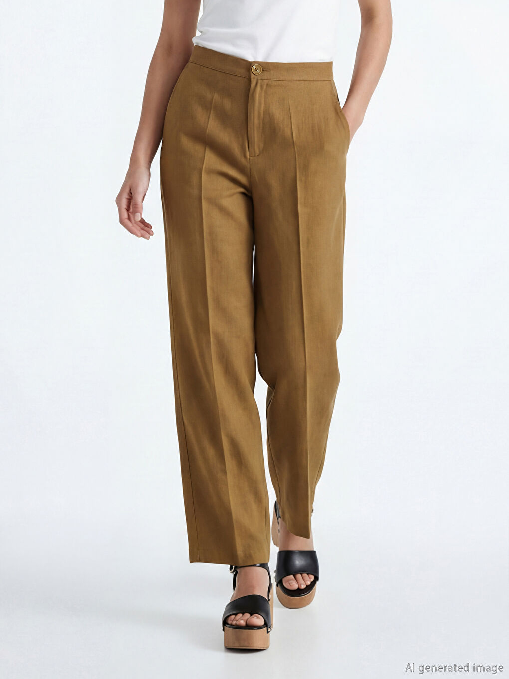 Woman GREEN Trousers-1