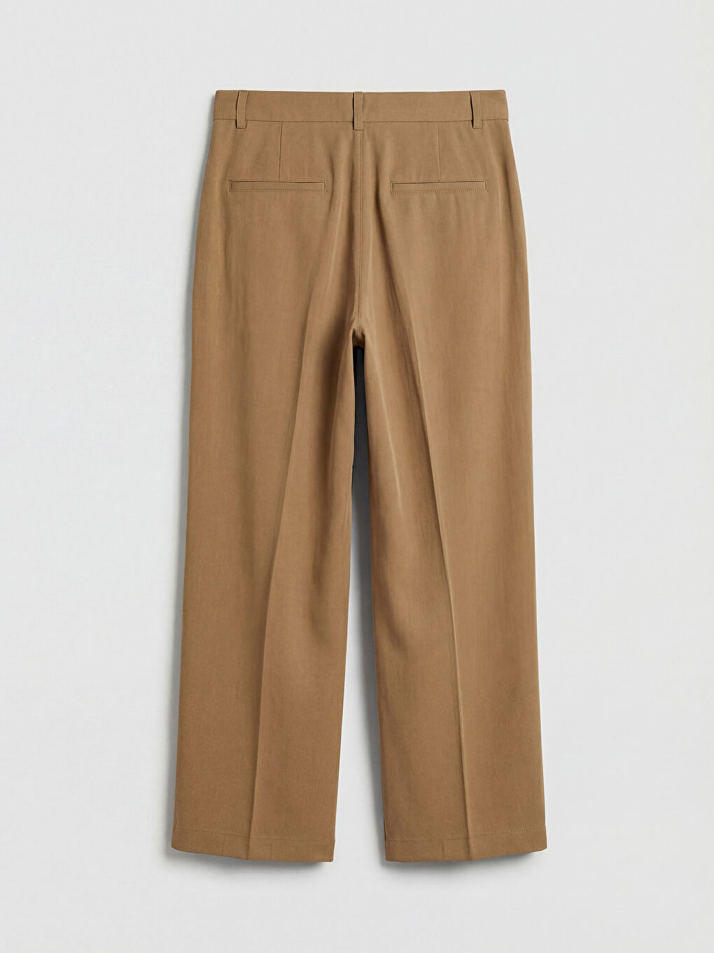 Дамски плисирани панталони с широк крачол и свободна кройка-4