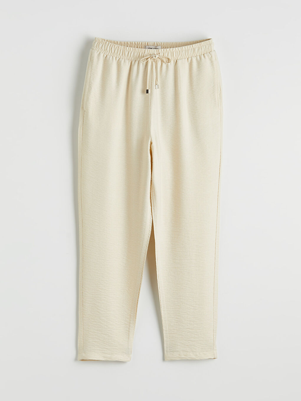 Elastic Waist Textured Women's Trousers-2