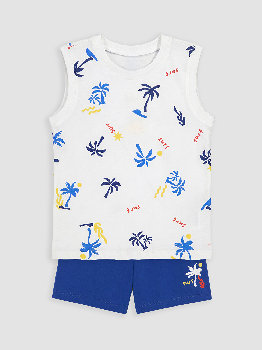 Boy White Shortie Pyjama Set