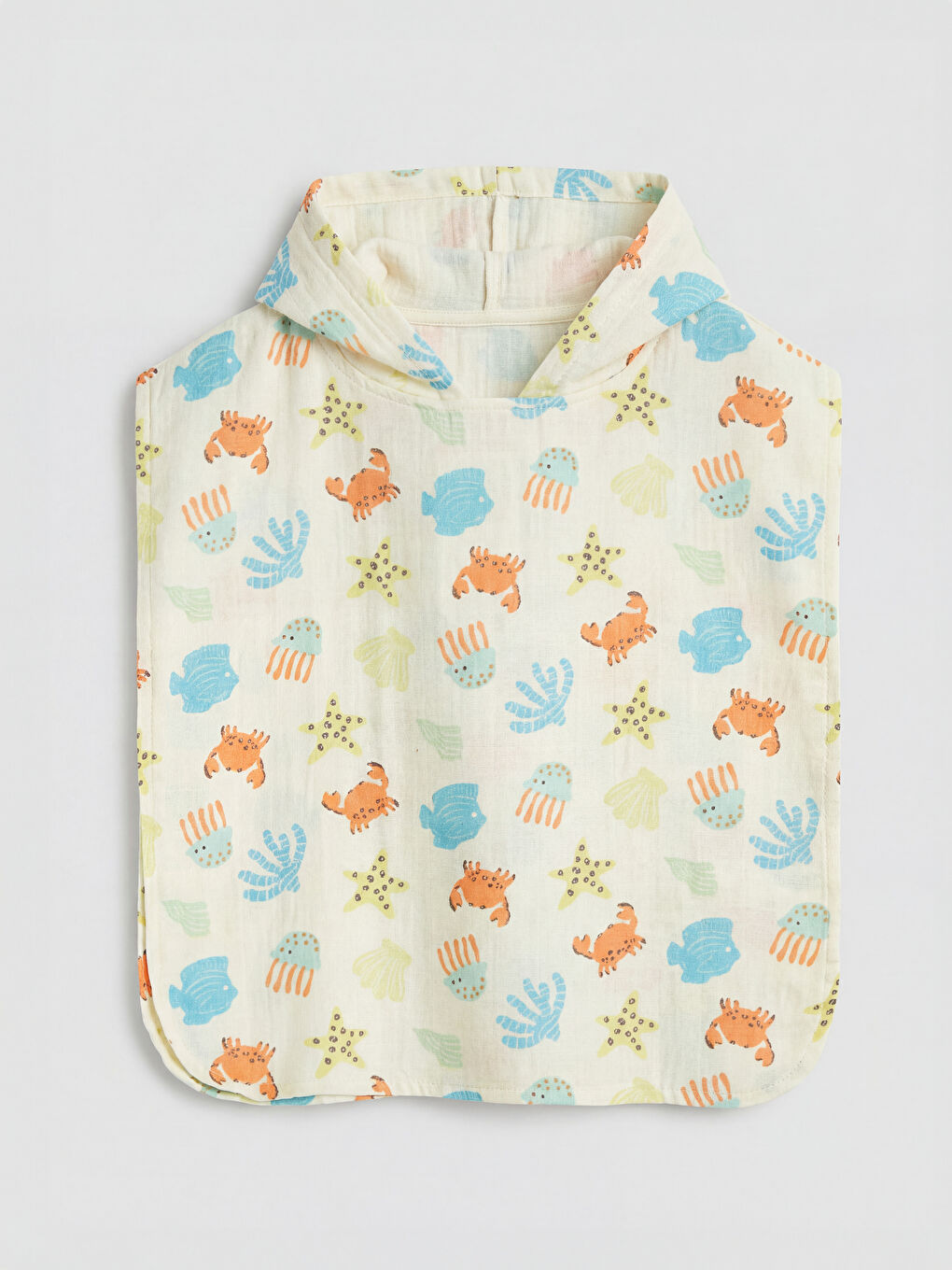 Sarı Baskılı Erkek Bebek Panço Havlu