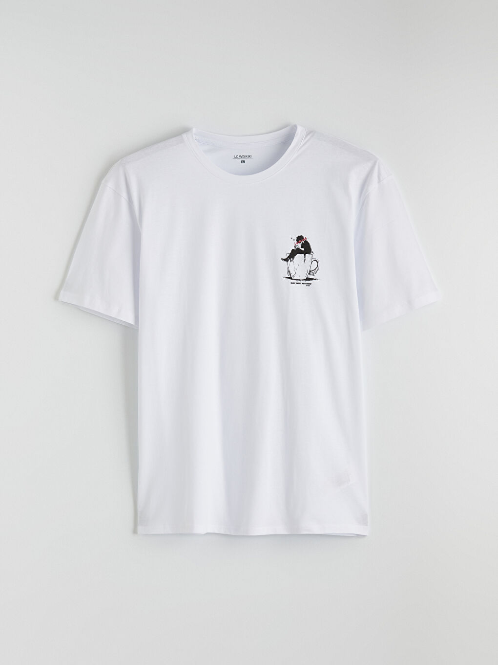 Beyaz Standart Kalıp Erkek Şortlu Pijama Takımı-5