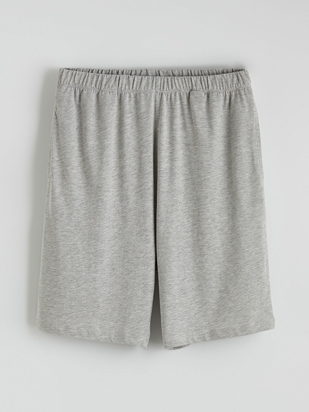 Beyaz Standart Kalıp Erkek Şortlu Pijama Takımı-7