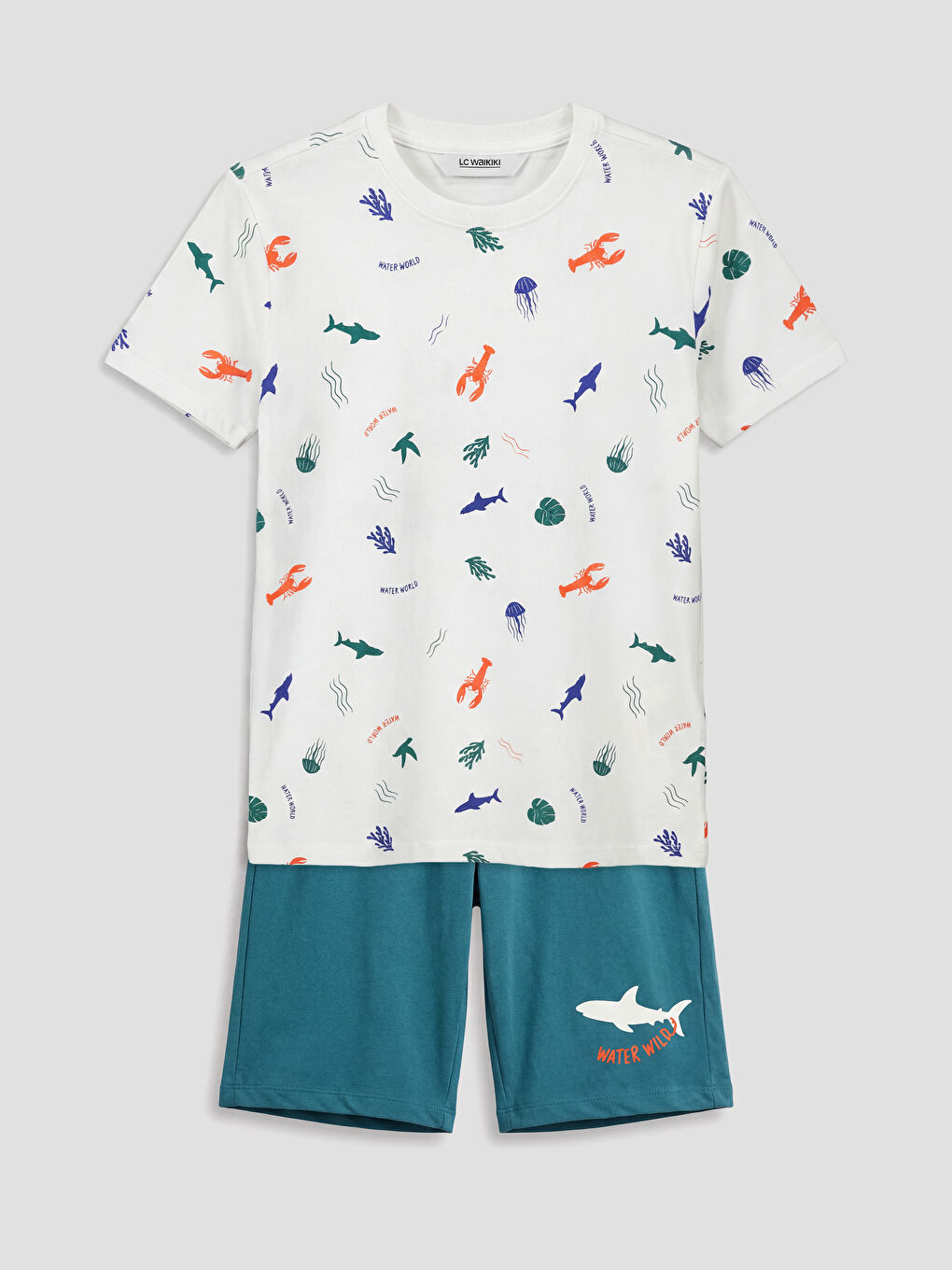 Boy WHITE Shortie Pyjama Set