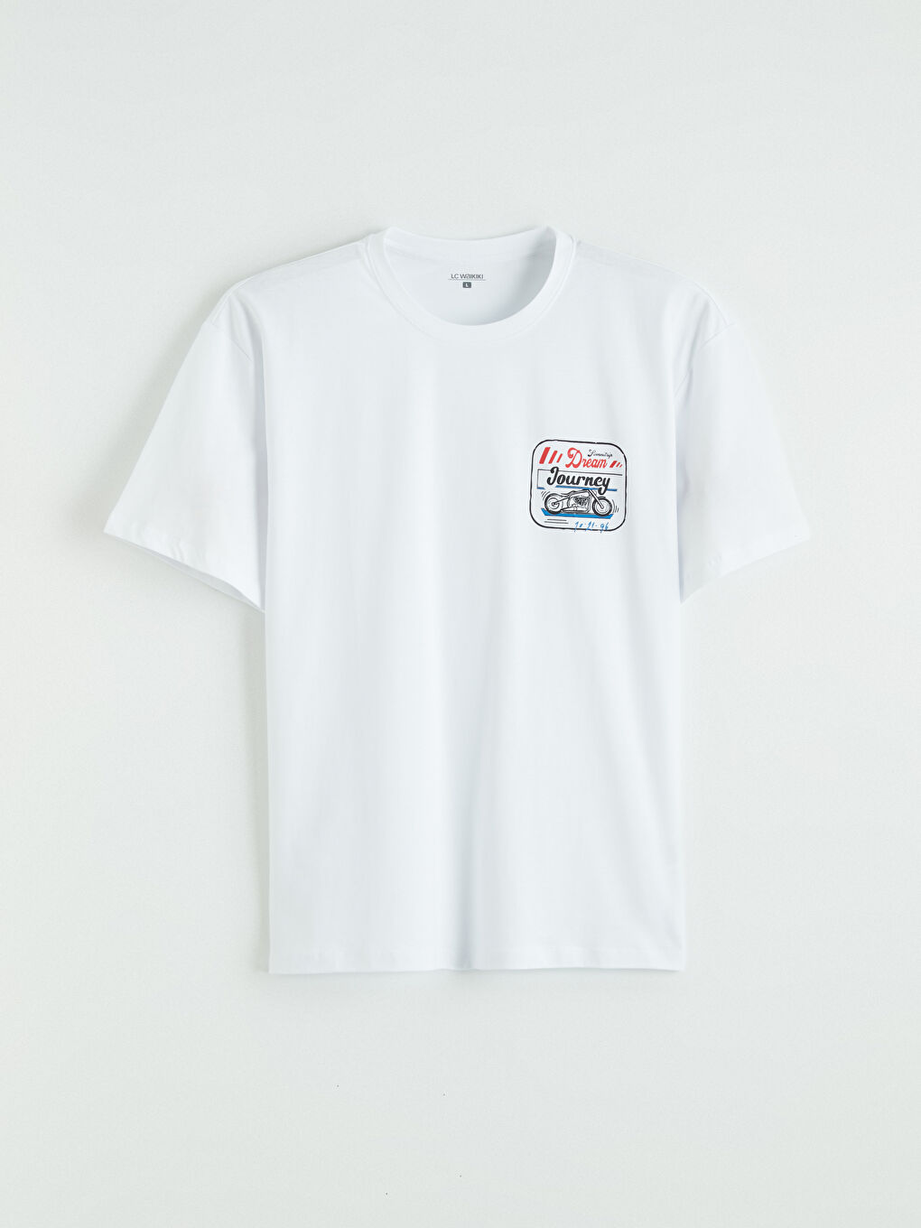 Beyaz Standart Kalıp Baskılı Erkek Pijama Takım-5