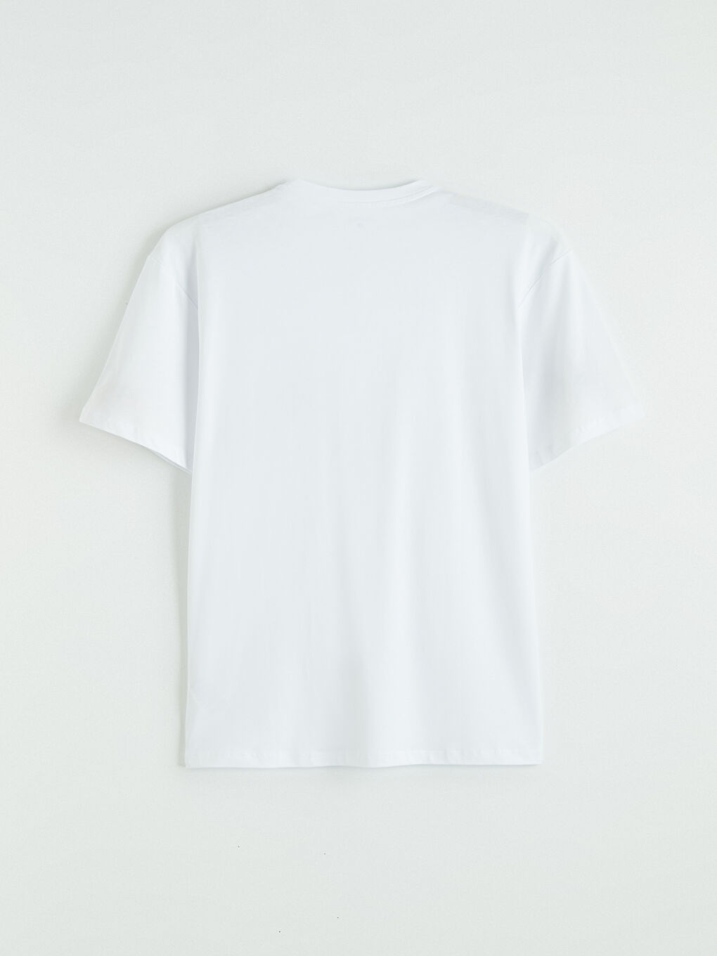 Beyaz Standart Kalıp Baskılı Erkek Pijama Takım-7