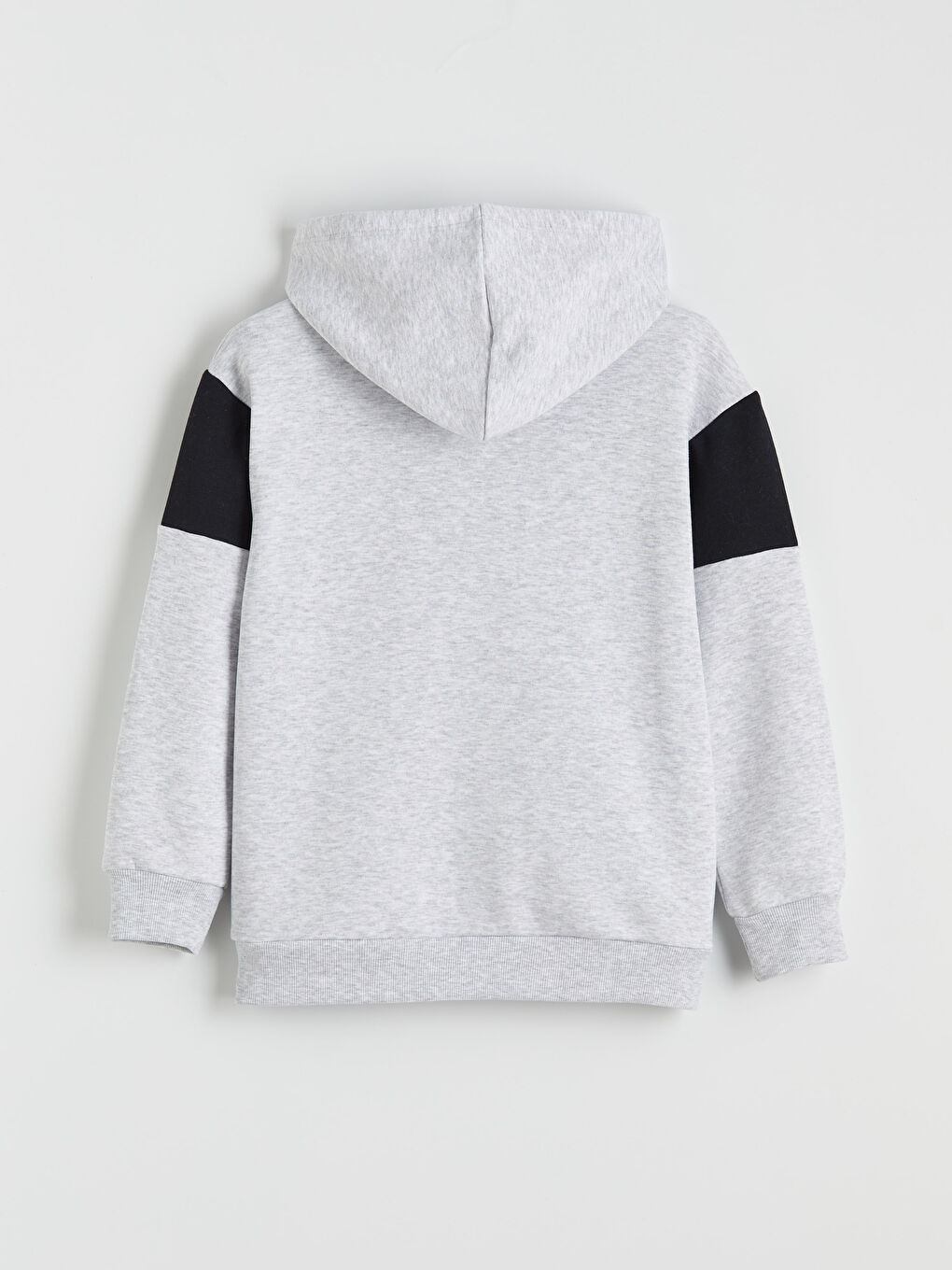 Gri Kapüşonlu PlayStation Baskılı Erkek Çocuk Sweatshirt-1