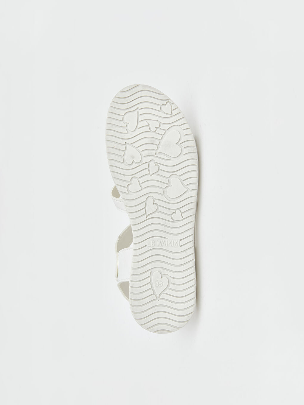 Beyaz Çapraz Bantlı Kız Çocuk Sandalet-3