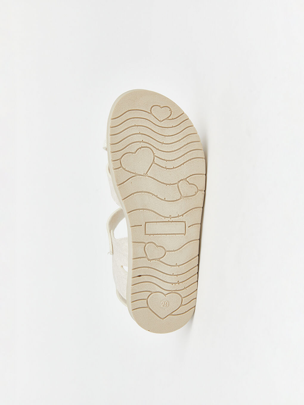 Ekru Çapraz Bantlı Kız Bebek Sandalet-3