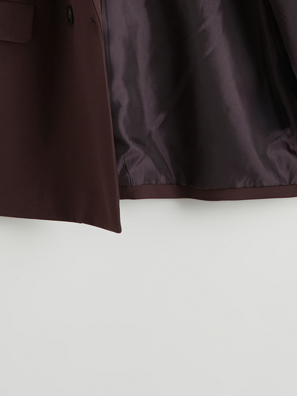 Bordo Kruvaze Yaka Kadın Blazer Ceket-7