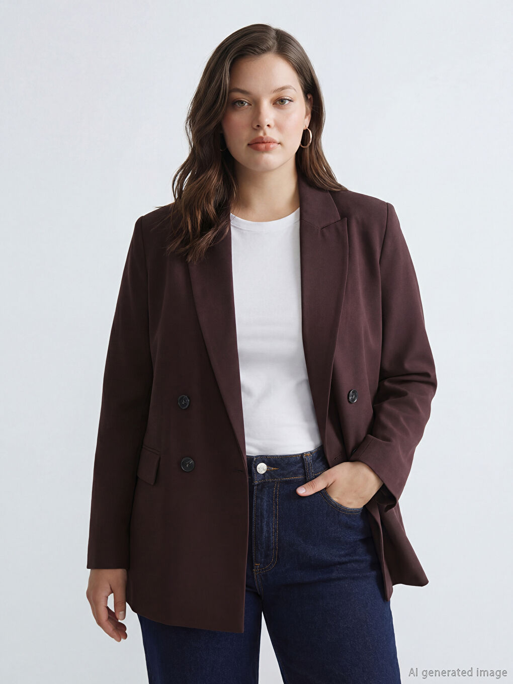 Women's Double-Breasted Blazer-1